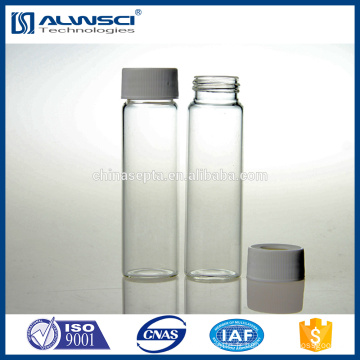 toc vial clear glass 40ml EPA VOA pour l&#39;environnement test